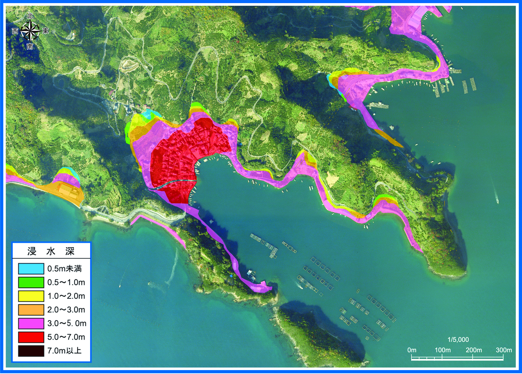 Tsunami hazard map