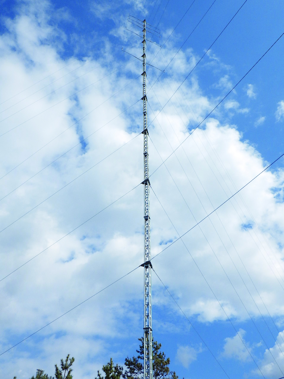 Wind condition observation tower