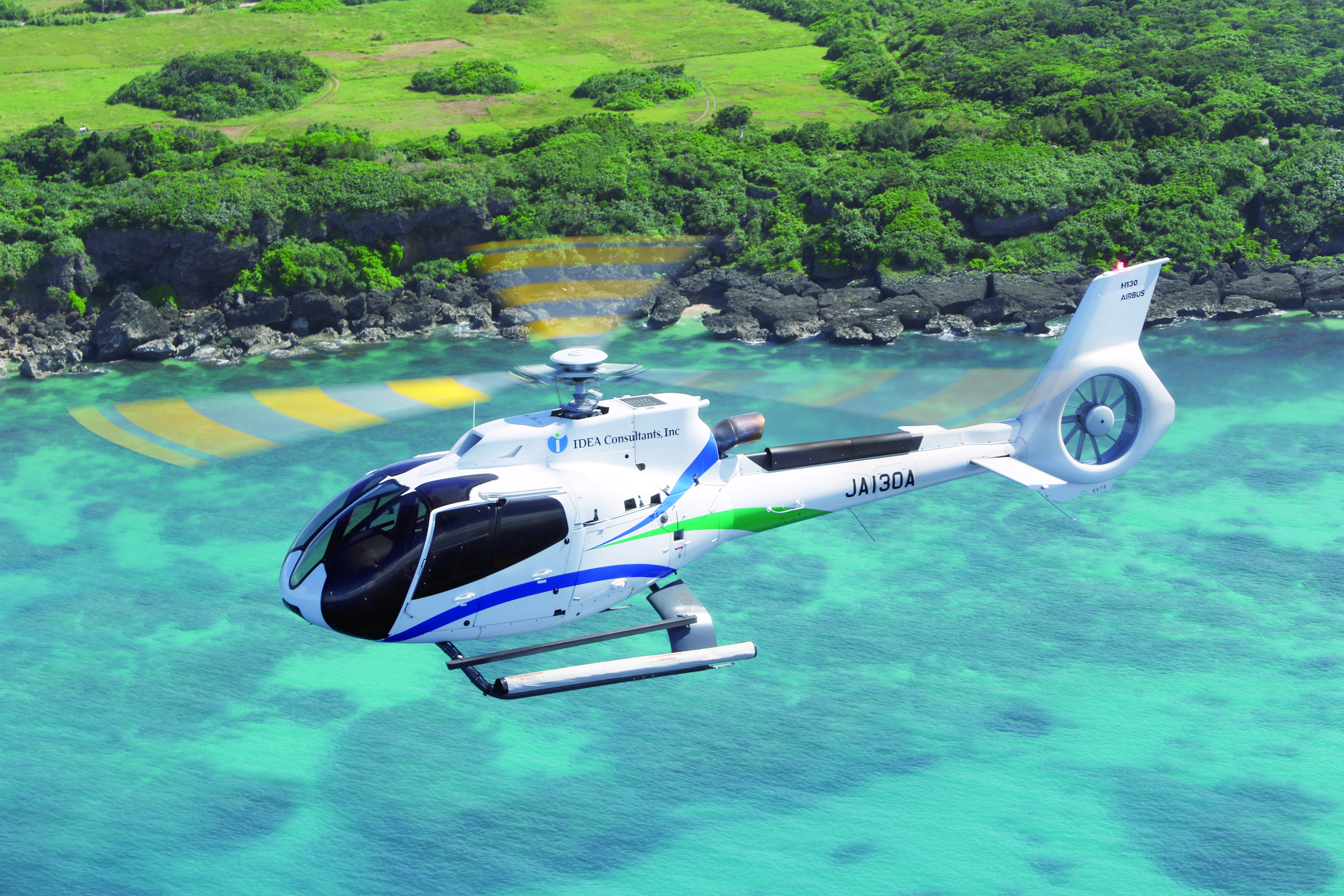 Environmental surveys using proprietary helicopter