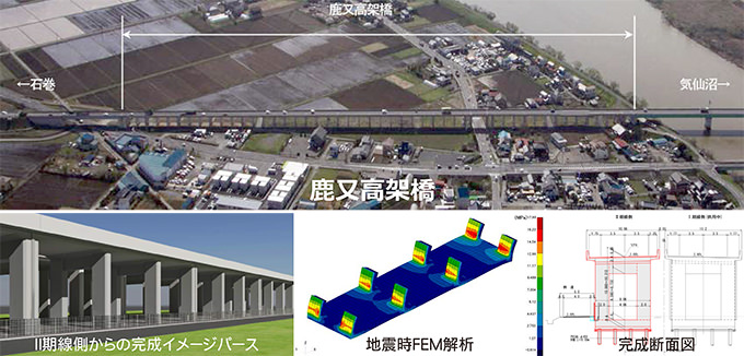 平成23年度 矢本石巻道路 鹿又高架橋詳細設計業務