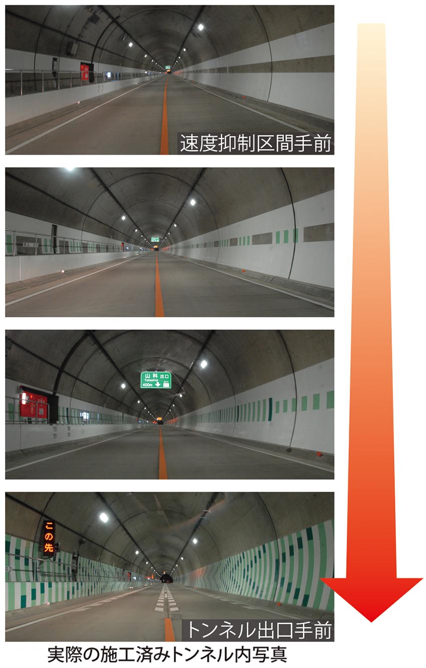 施工済みのトンネル内