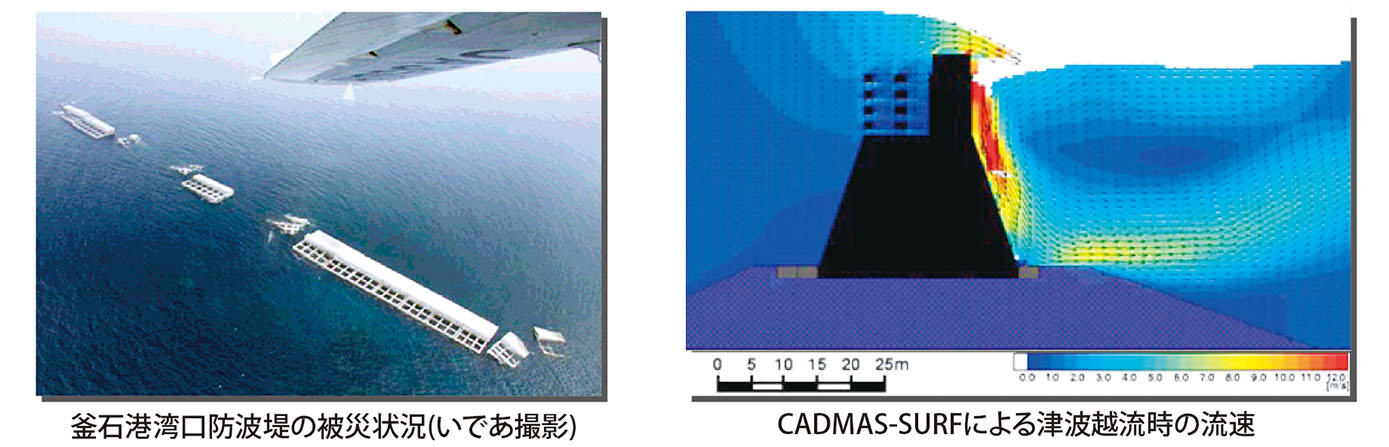 釜石港湾口防波堤の災害復旧設計