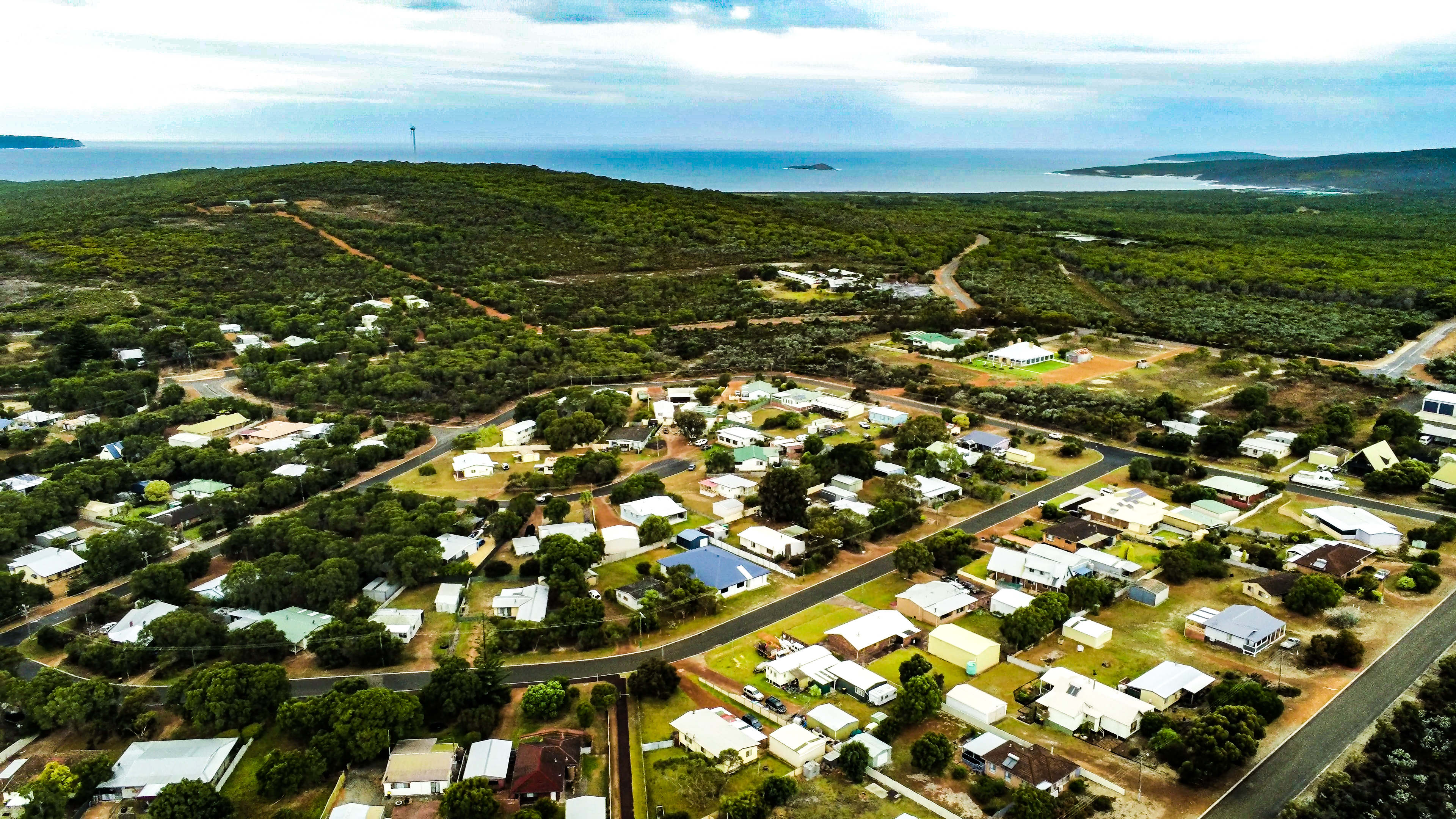 ブレマーベイと街並み