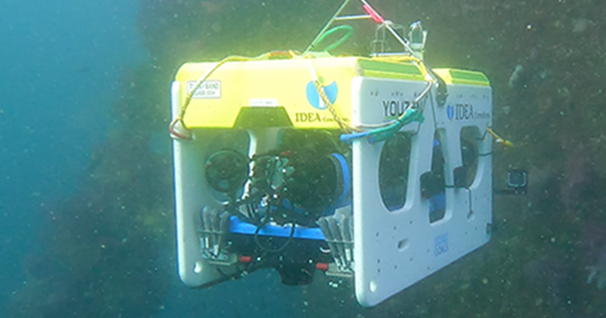 世界初！ AUVによる浮体式洋上風力発電施設（水中部）の全自動周回点検