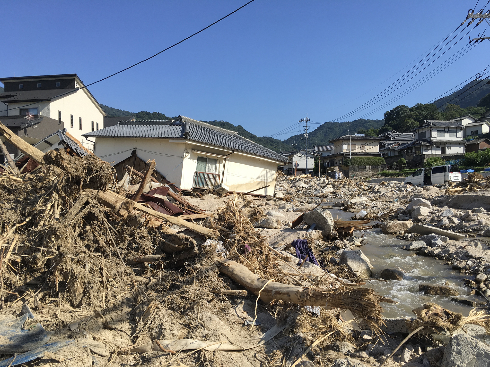 広島県坂町の土砂災害