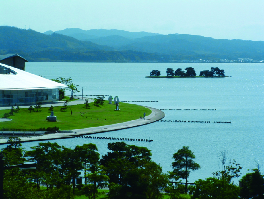 Designing of a lakeside park around Lake Shinji